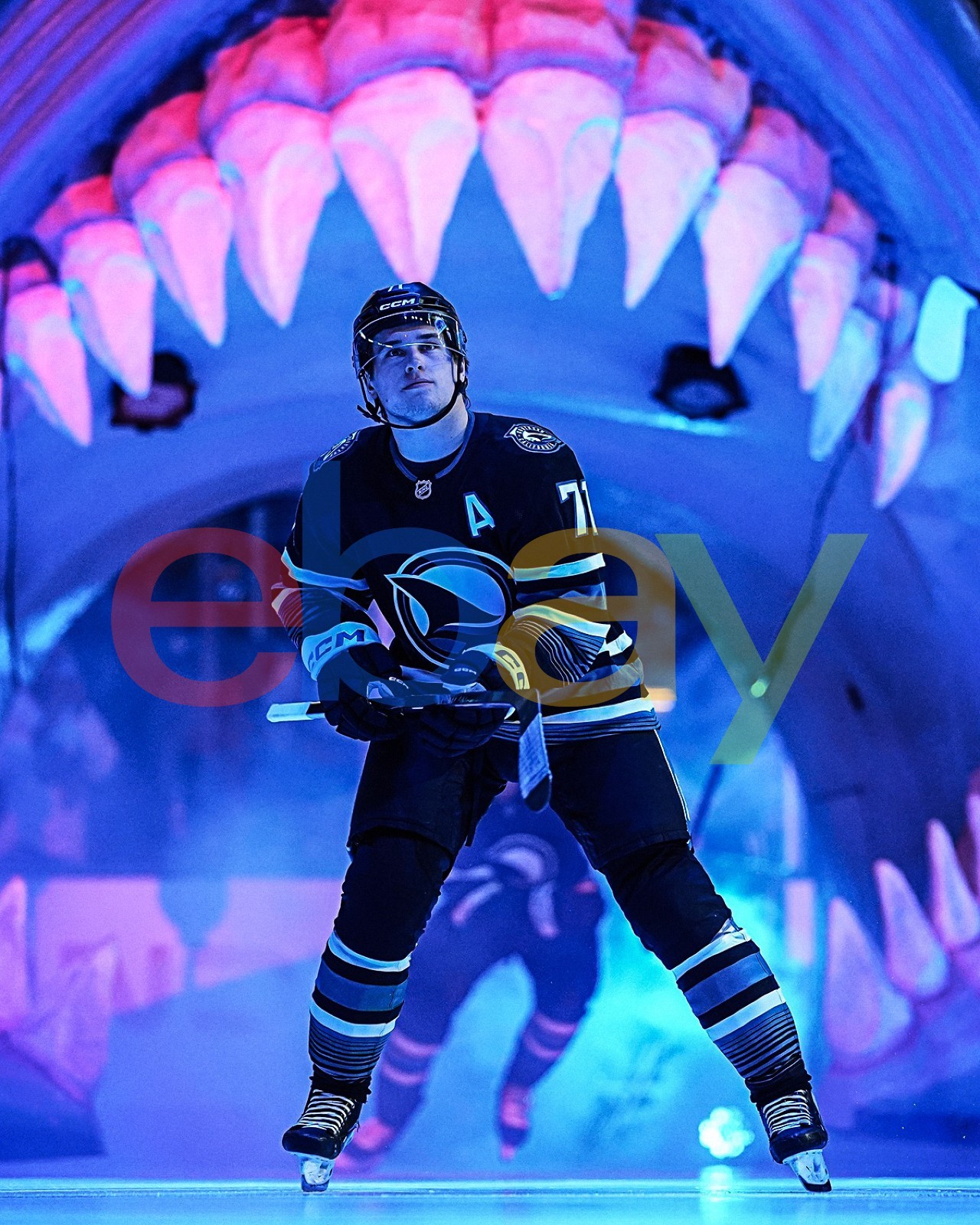 Macklin Celebrini Entrance Mouth San Jose Sharks 8x10 NHL Hockey Photo