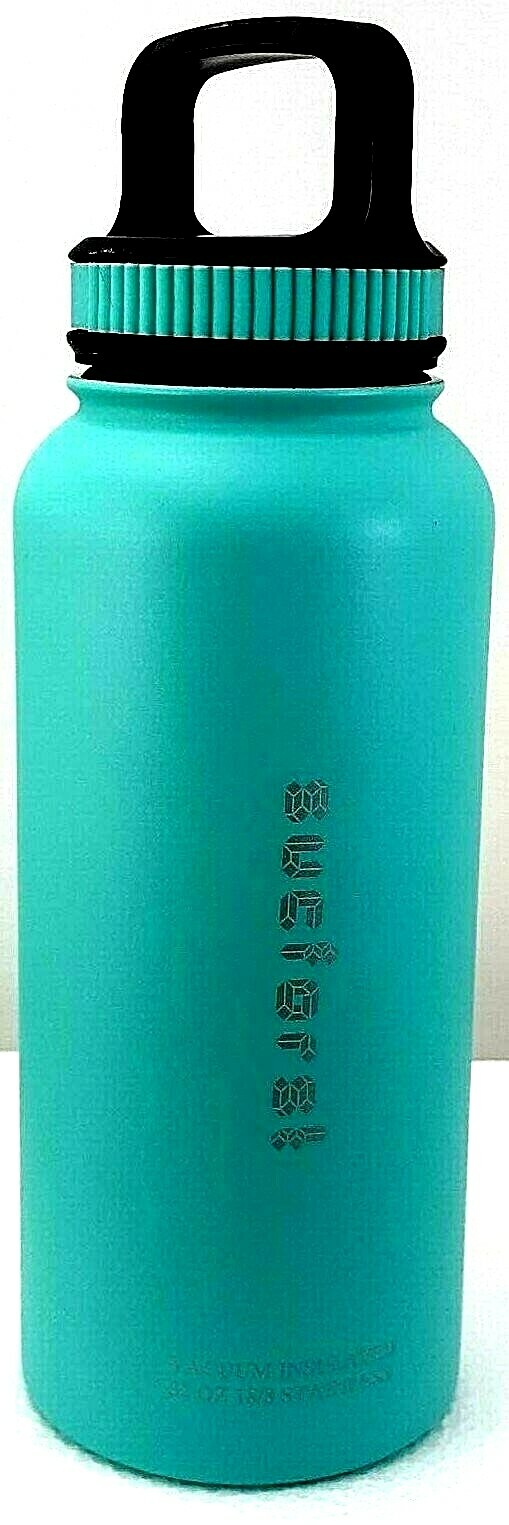 Sucforst 32oz Double Walled Insulated Hot/Cold Bottle TEAL/ Straw +2 accessories