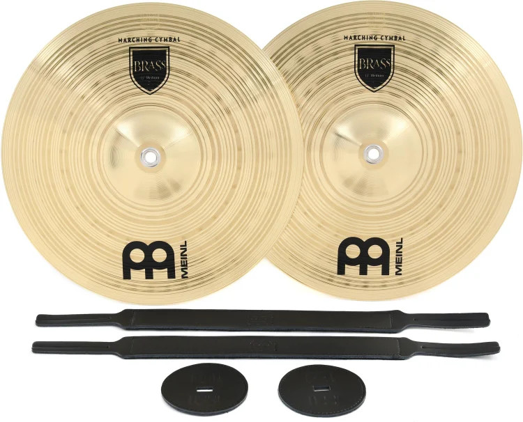 Meinl Cymbals Student Range Brass Crash Cymbals - 13-inch (1-pair)