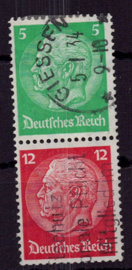 Dt. Reich se-tenant Michel number 106 stamped