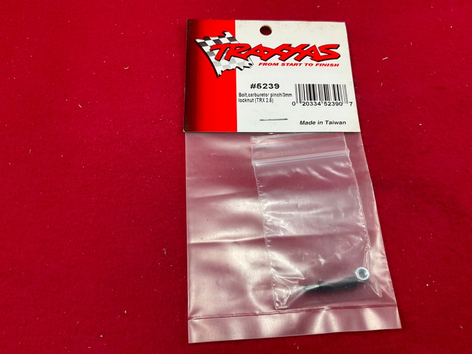 Traxxas 5239 TRX 2.5 2.5R 3.3 Carburetor Pinch Bolt & 3mm Locknut TRA5239