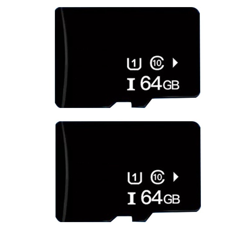 2 Pack 64GB Micro SD TF Card SDHC Class 10 Storage Memory Card for Phone Cameras