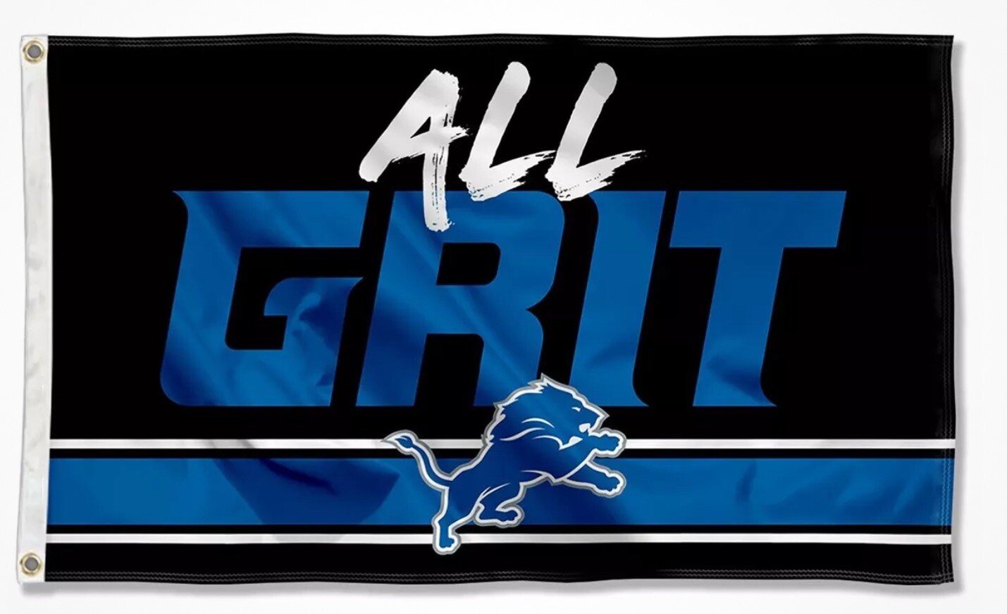 Detroit Lions Football 3x5 ft All Grit Flag - Ideal NFL Gift Banner US SELLER