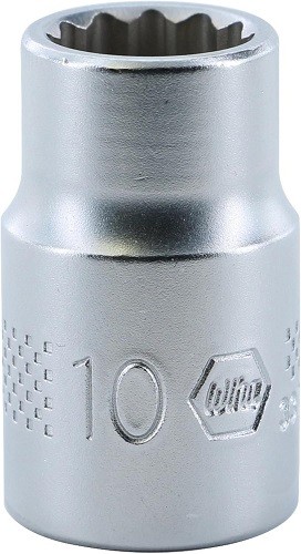 Wiha 33725 12 Point - 3/8 Inch Drive Socket - 10.0Mm