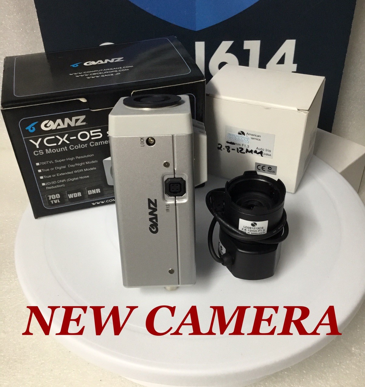 GANZ YCX-05 Series Security Color Camera W/ 2.8-12mm 700TVL WDR Day/Night NEW!