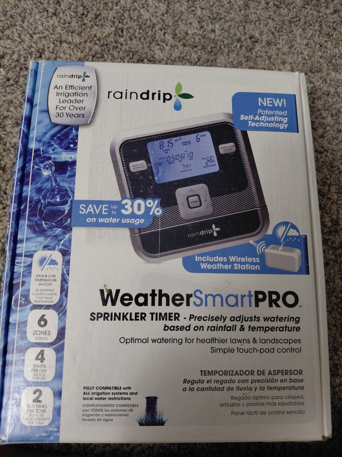 Raindrip RSC600is Weather Smart Pro Sprinkler Timer Controller