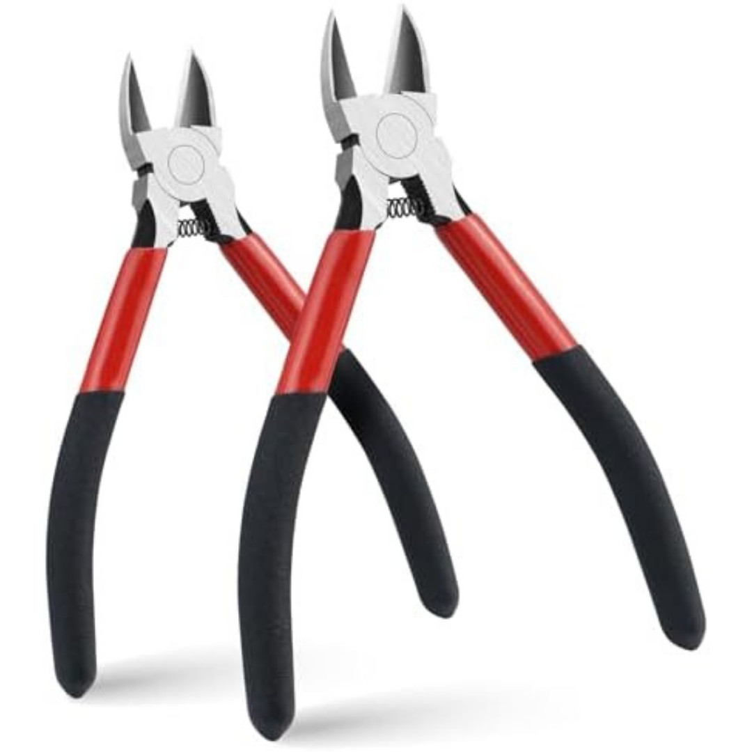 2PCS Wire Cutters Side cutter Cable 6/5" Heavy Duty Cutting pliers Carbide Steel