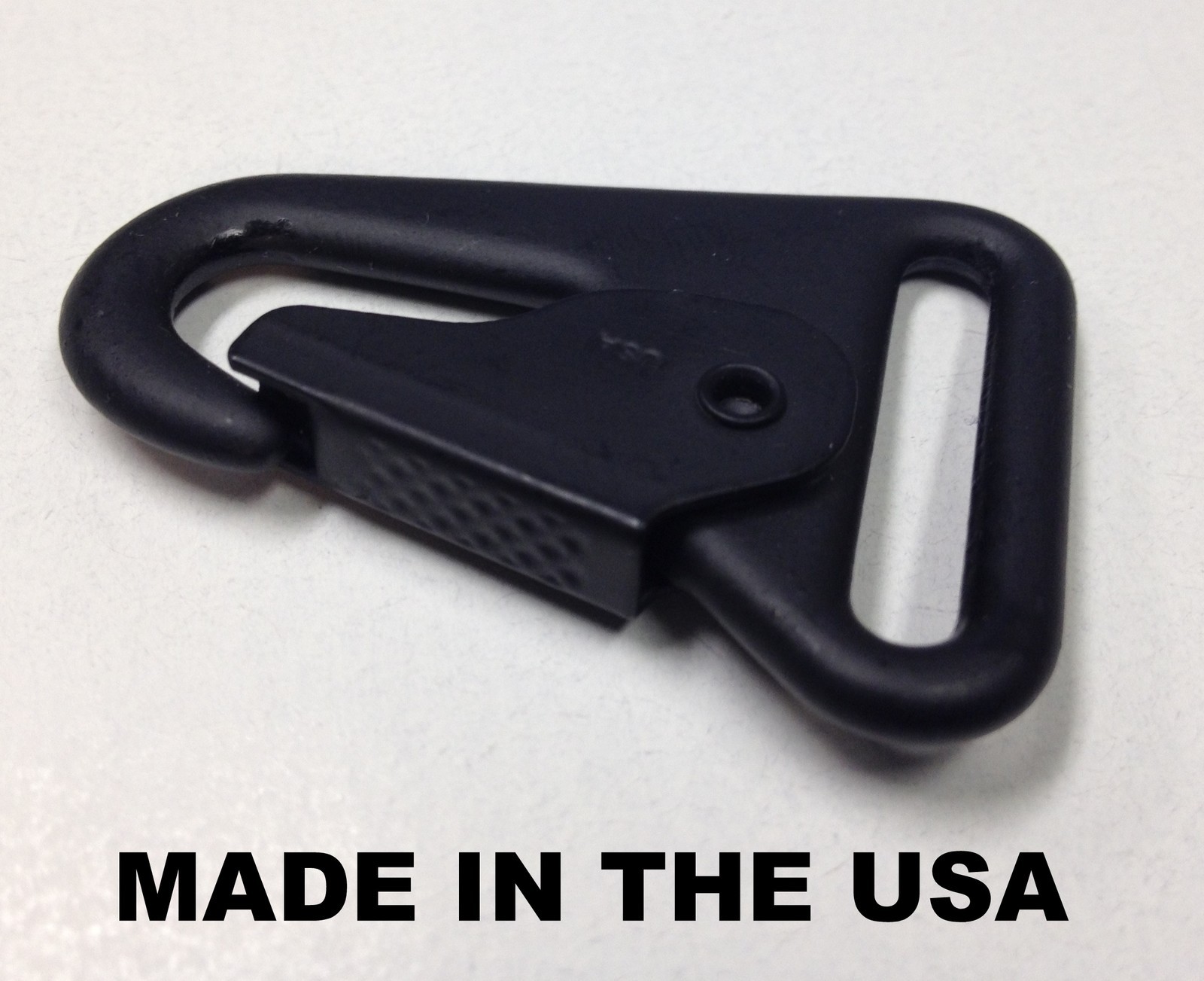 USA MADE HK H&K 1" Style Sling Clip Snap Hook Spring Gate Quick Release BLK