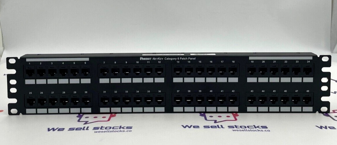 PANDUIT NK6PPG48Y NET KEY PUNCHDOWN PATCH PANEL