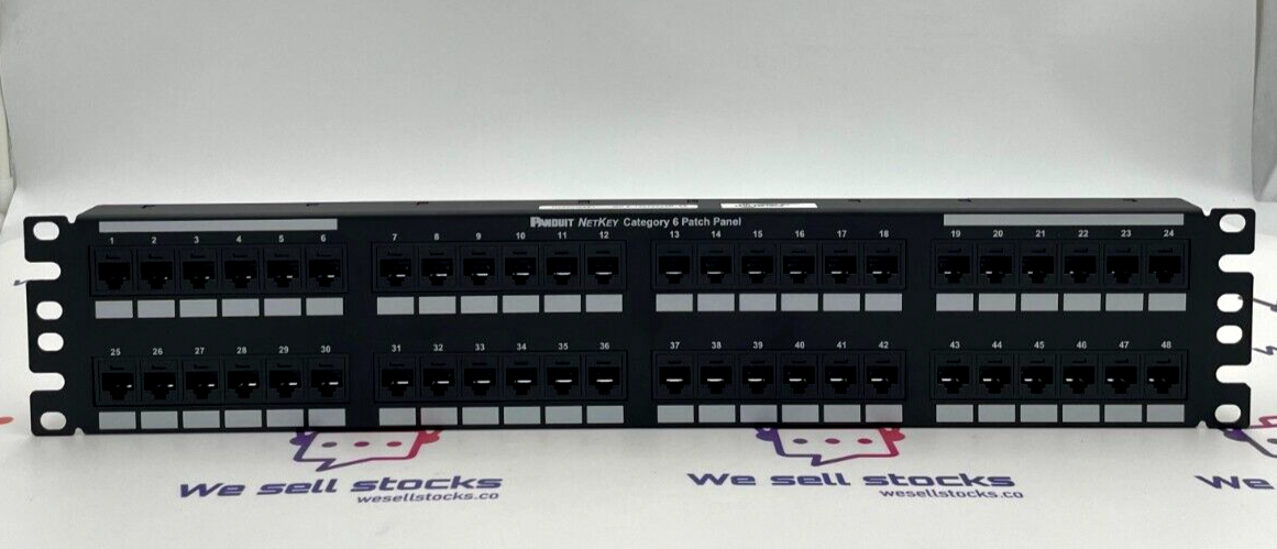 PANDUIT NK6PPG48Y NET KEY PUNCHDOWN PATCH PANEL