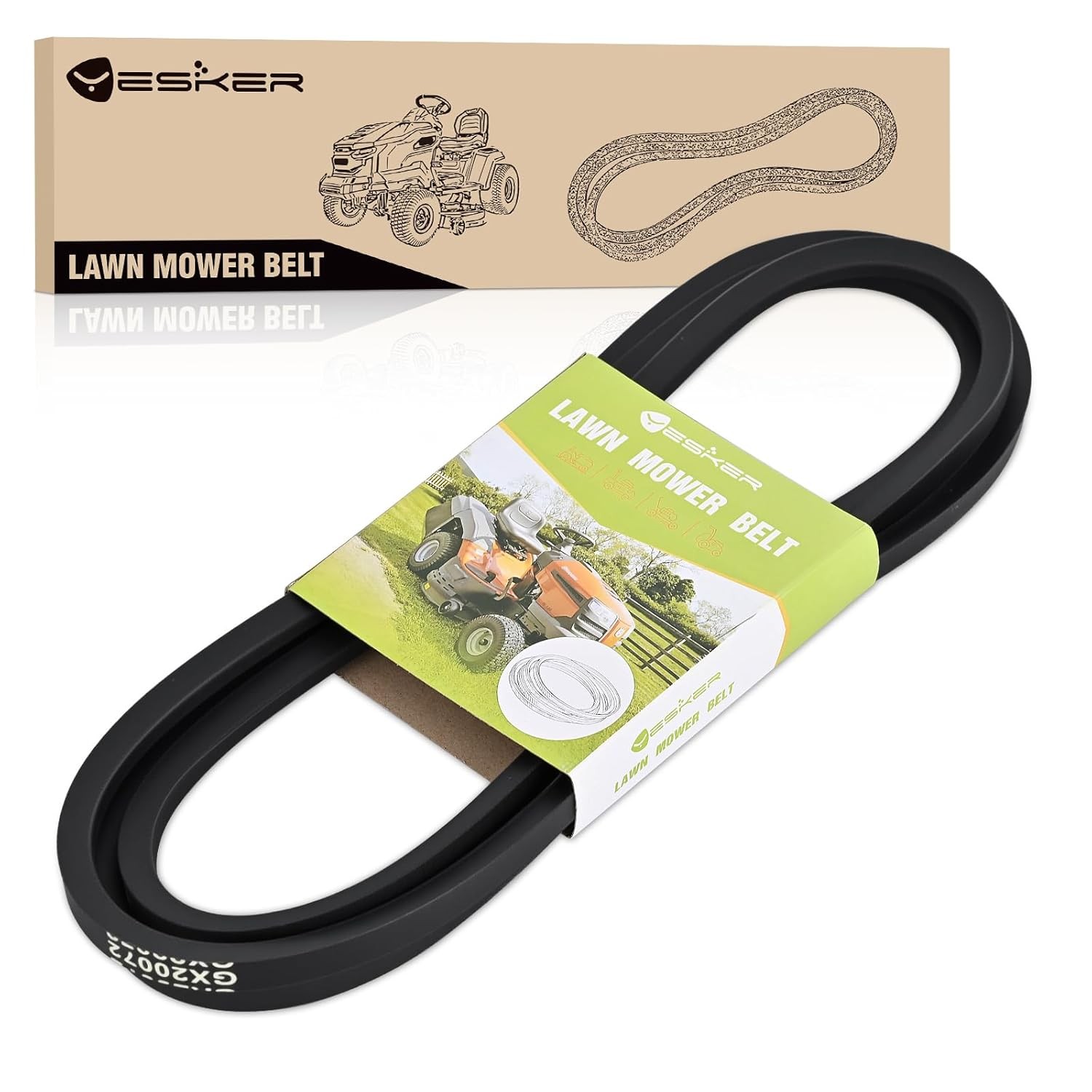 GX20072 42 inch Deck Belt for John Deere Lawn Mower Deck Drive Belts 1/2"x104"