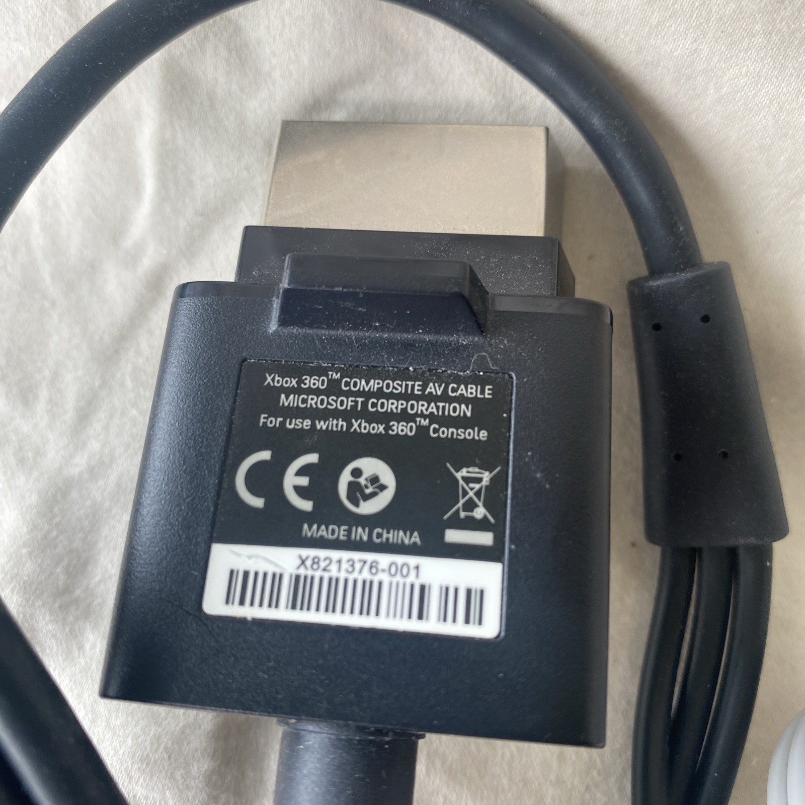 Official OEM Microsoft Xbox 360 AV Composite Audio/Video Cable RCA
