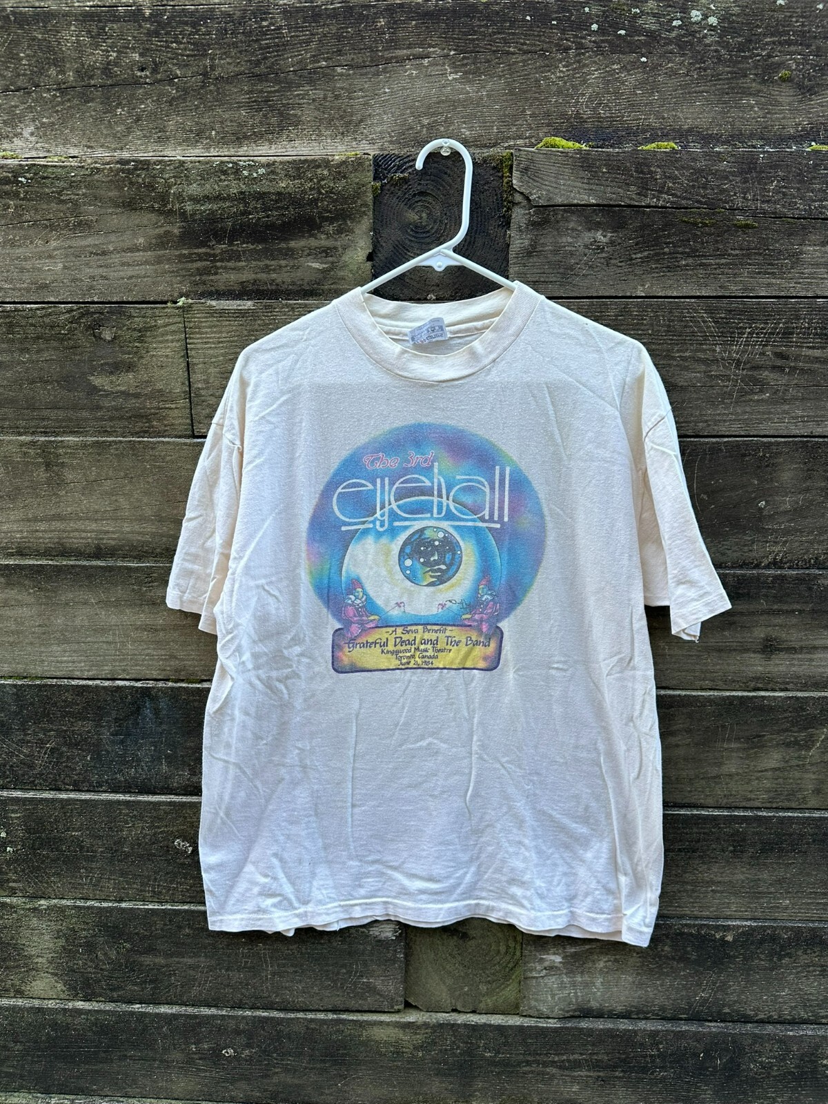 Vintage 1980s Grateful Dead The Band 1984 Concert Tour T Shirt XL used