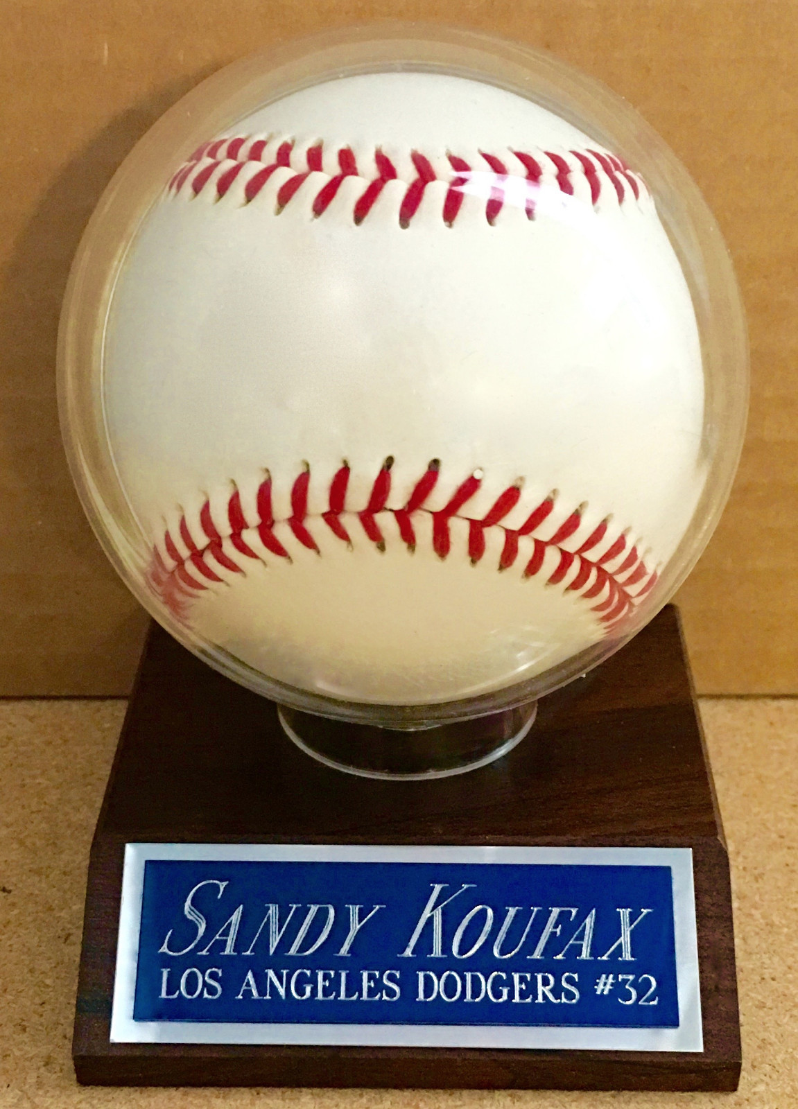 HANK AARON BRAVES NAMEPLATE FOR AUTOGRAPHED Signed Baseball Display CUBE CASE