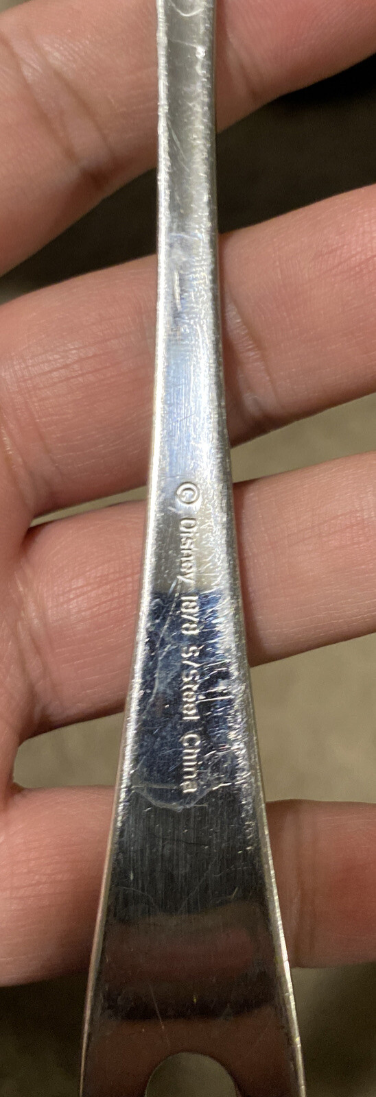 Disney MICKEY MOUSE Stainless Pierced 18/8 Glossy Silverware Flatware Fork
