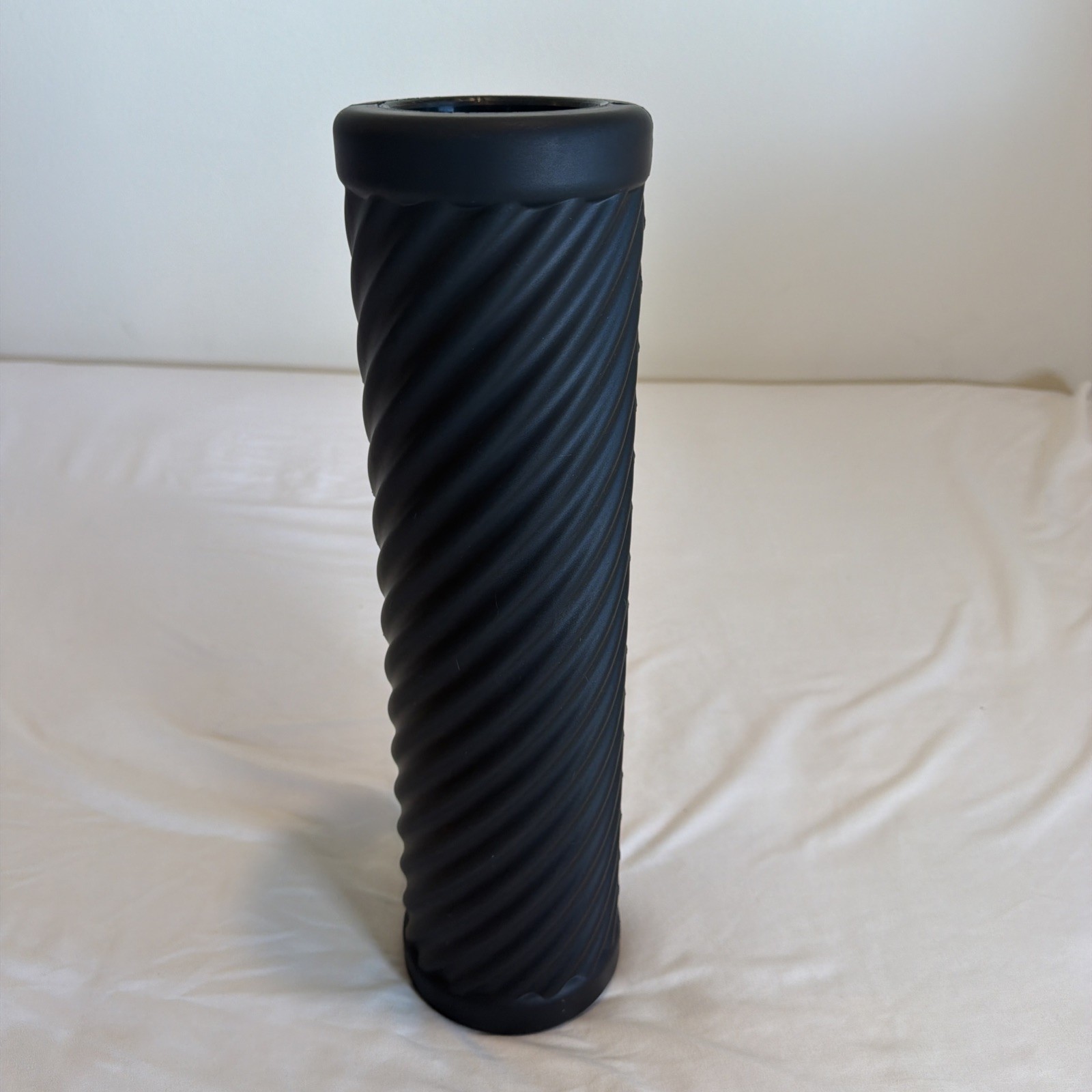 Fitness Gear Black Foam Roller Hard Massage Grid for Gym & Yoga