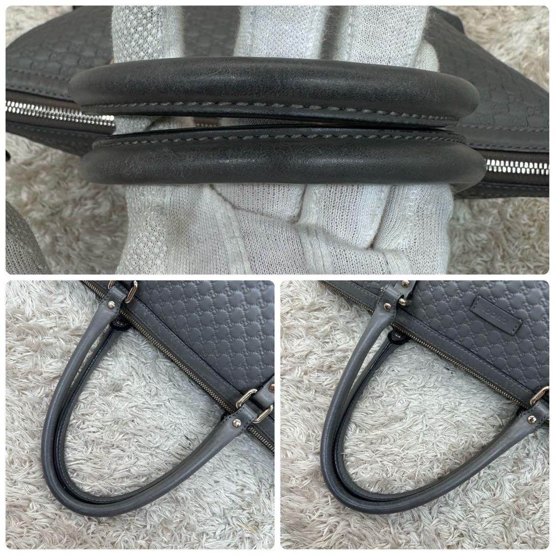 Item GUCCI 2way Tote Bag Shoulder Microshima Gray