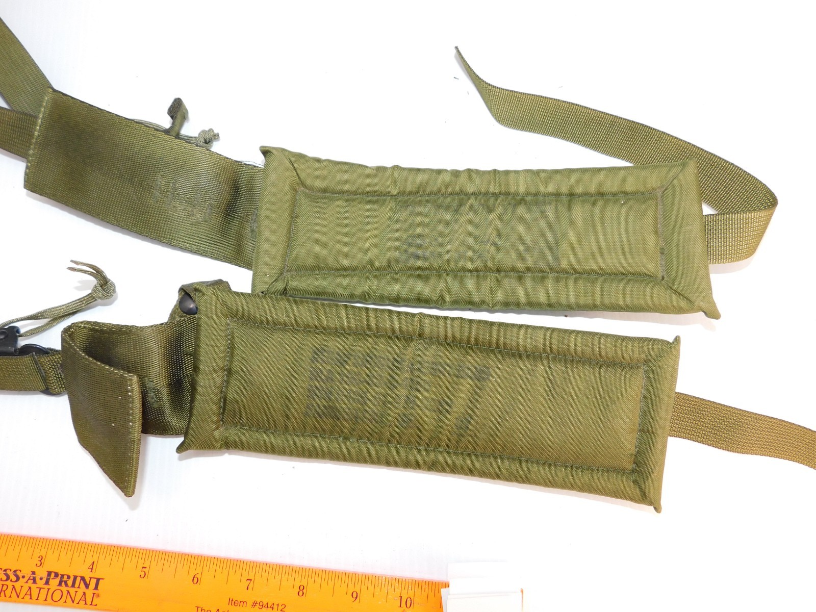 US Army Shoulder Strap set, DoubleQuick release, Padded, OD green