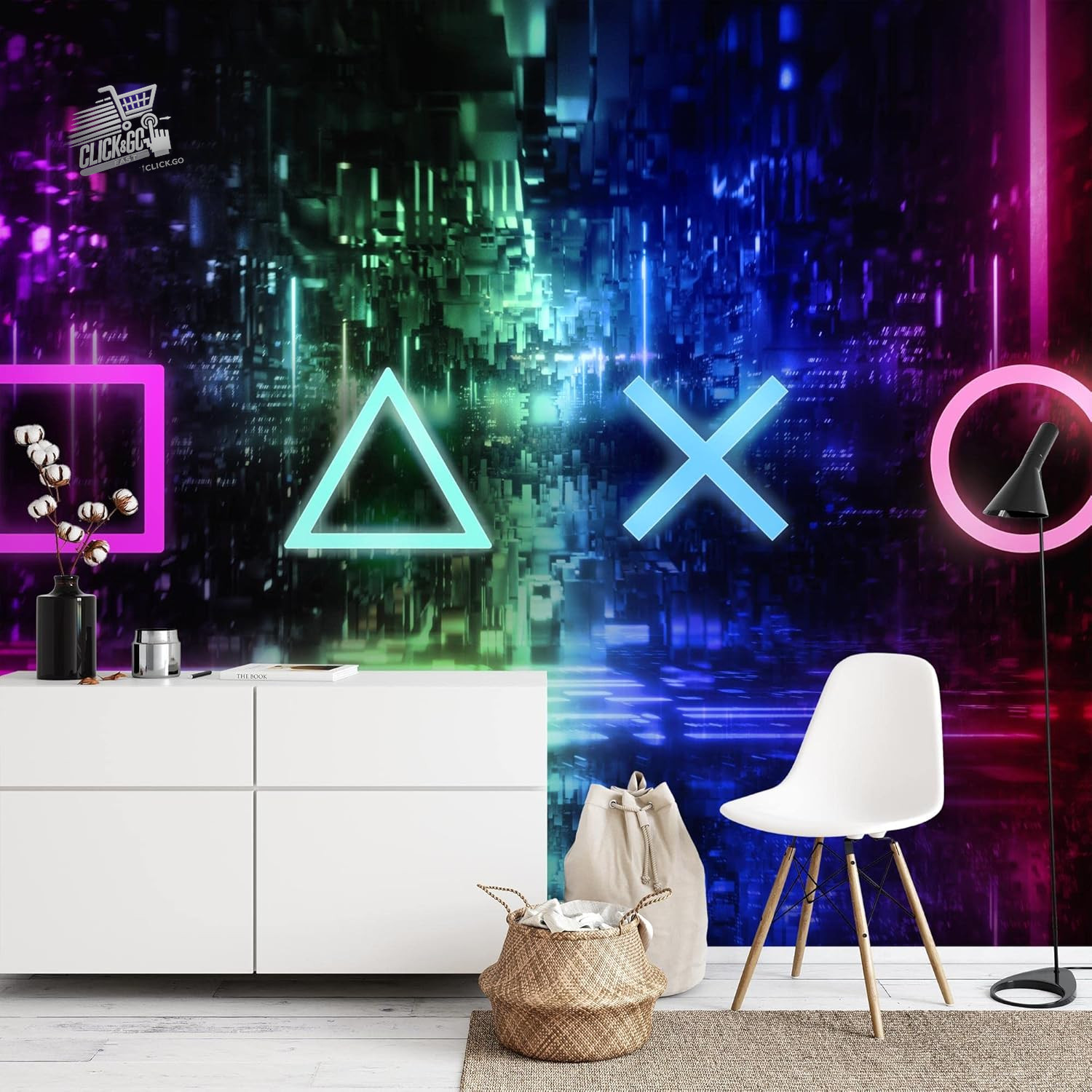 Photo Wallpaper Modern Game Console Fleece Living Room Bedroom L