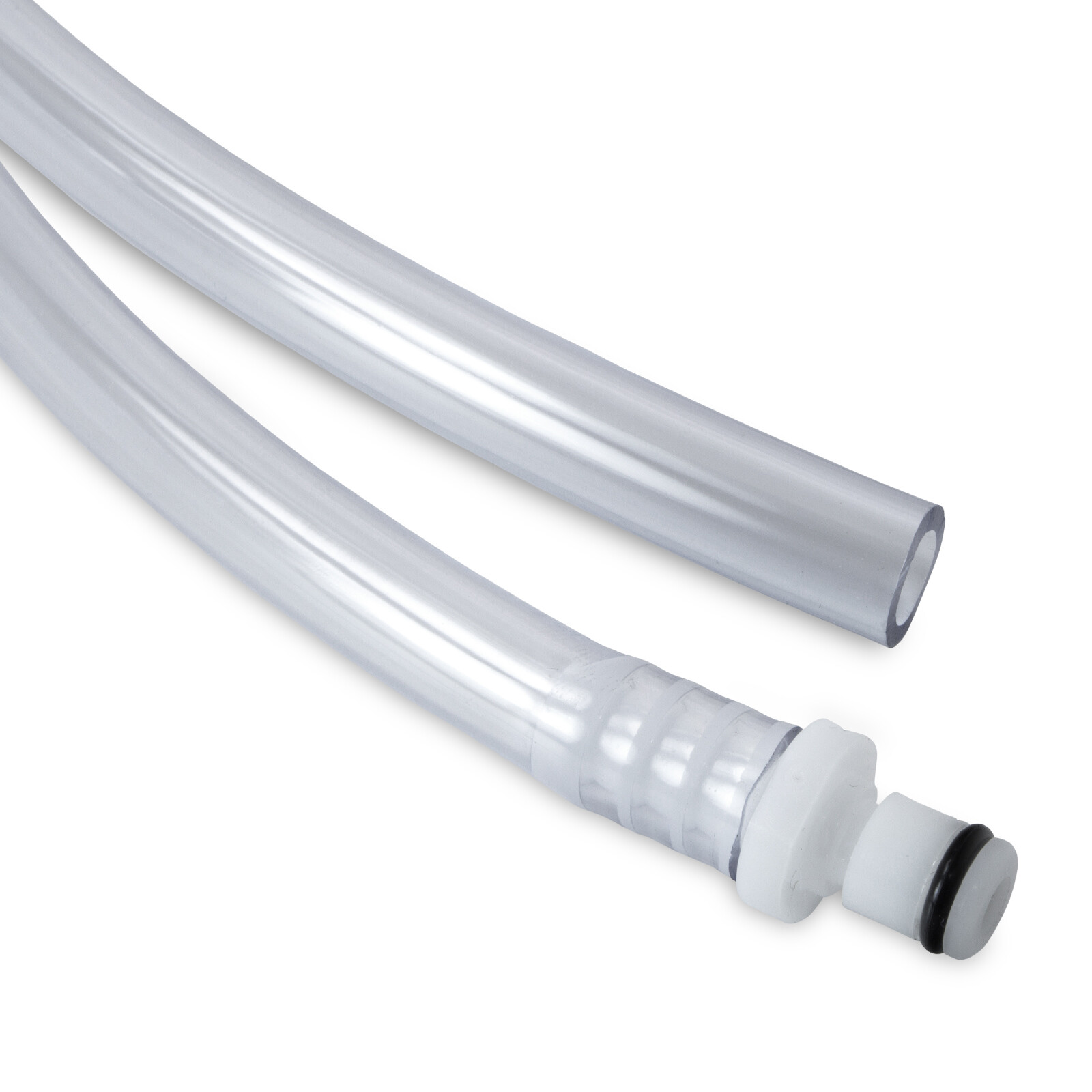 1/4" Vacuum Hose & O-Ring Fitting LeLuv 24 Inch Clear Durable Collaspe-Resist