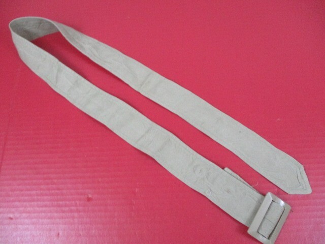 Vietnam Era US Army Khaki Tan Overcoat Waist Belt - Waist to 47" - Excellent #1
