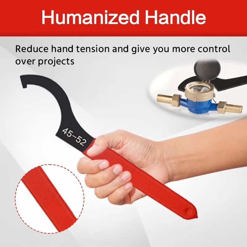 Coilover Spanner Wrench Set Adjustable C-Shape Shock Spanner Hook Wrench Tool 5x
