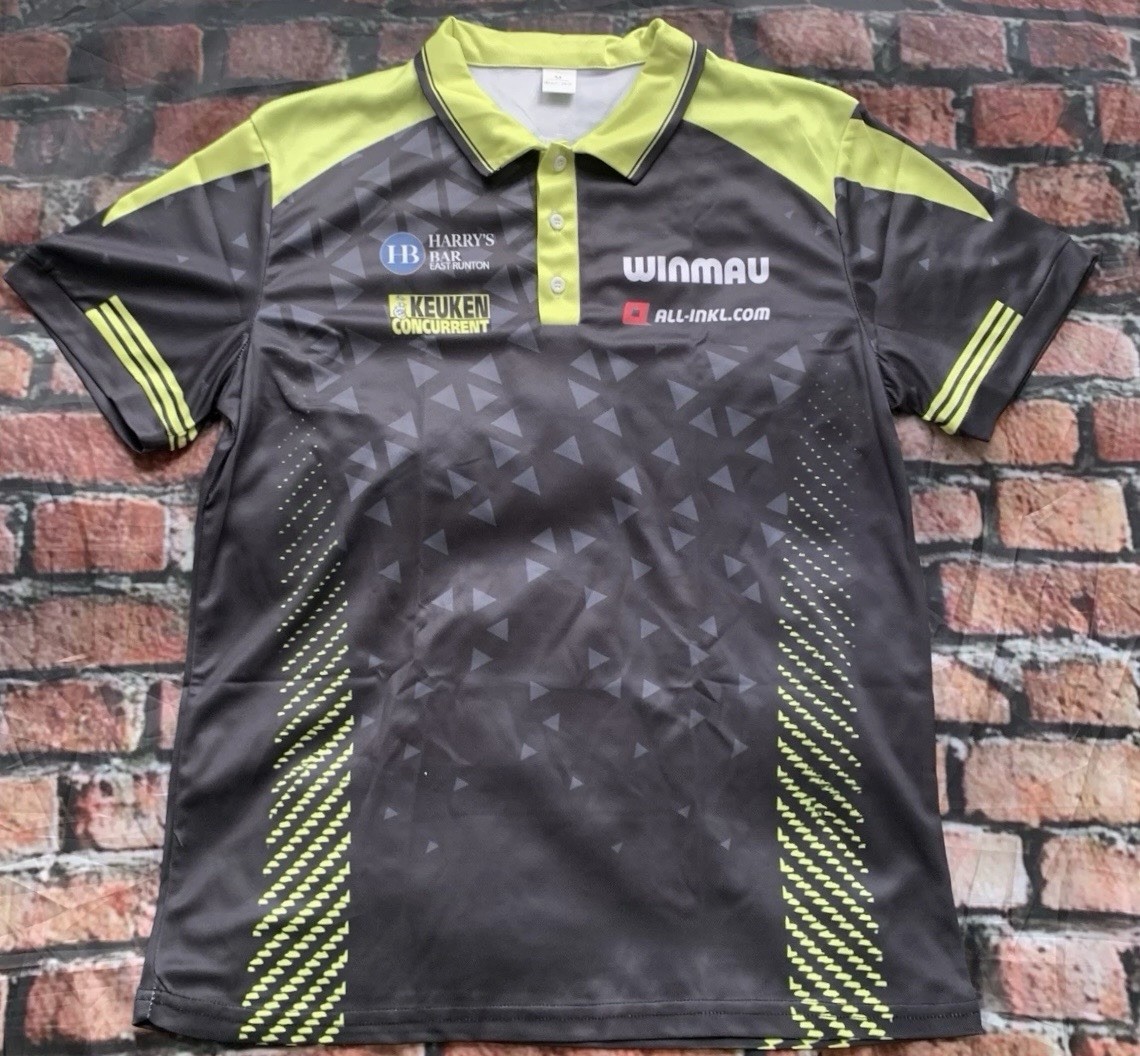 Michael Van Gerwen MVG PDC Darts Player Men's Polo Shirt Top New Size S - XXL