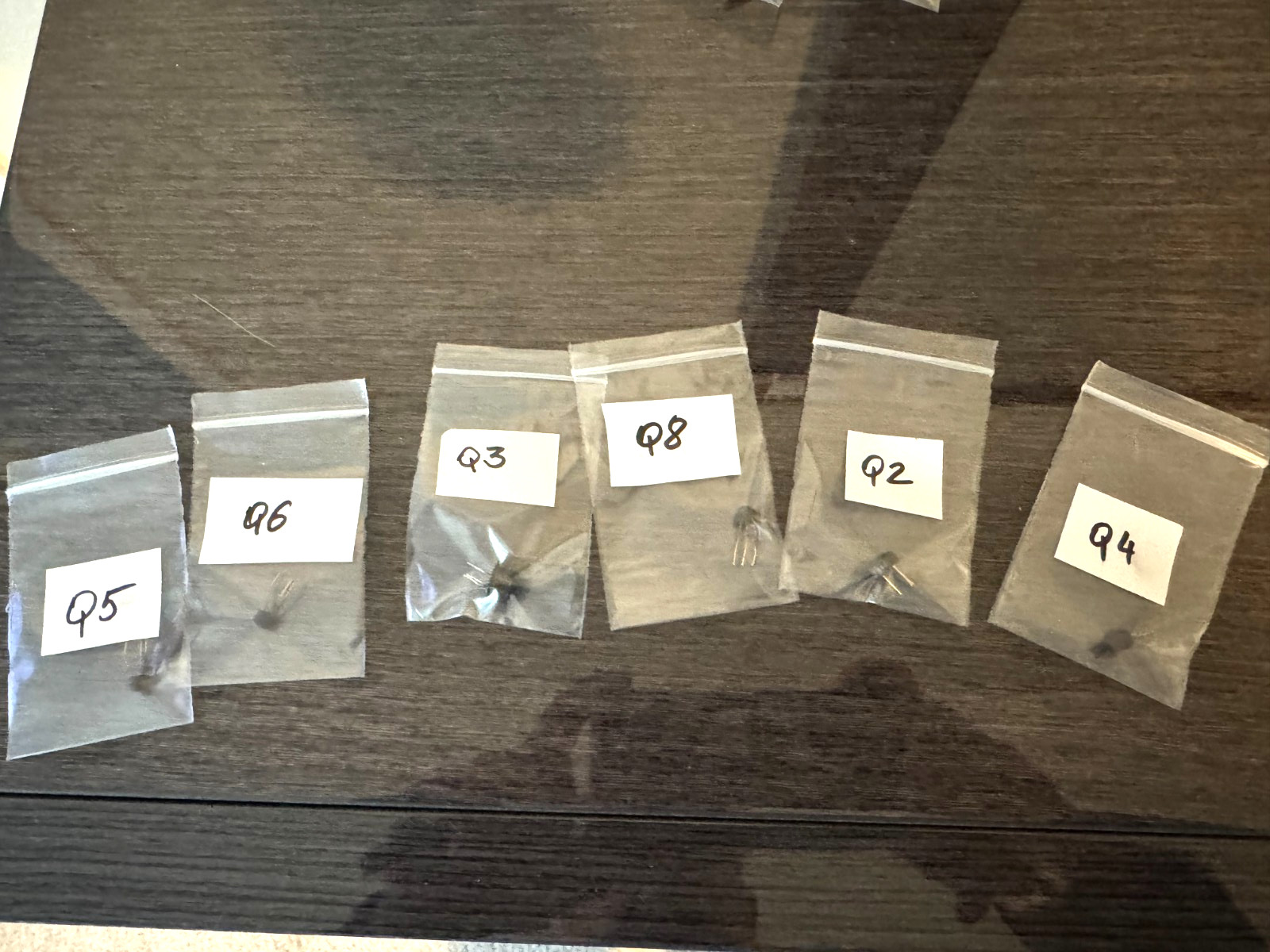 Vintage Mcintosh MAC1500  receiver set of 6 removable transistors.