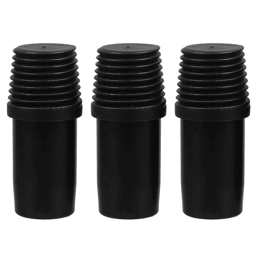 3 Pcs German Threaded Connection Parts Broom Handle Adapter Replacement