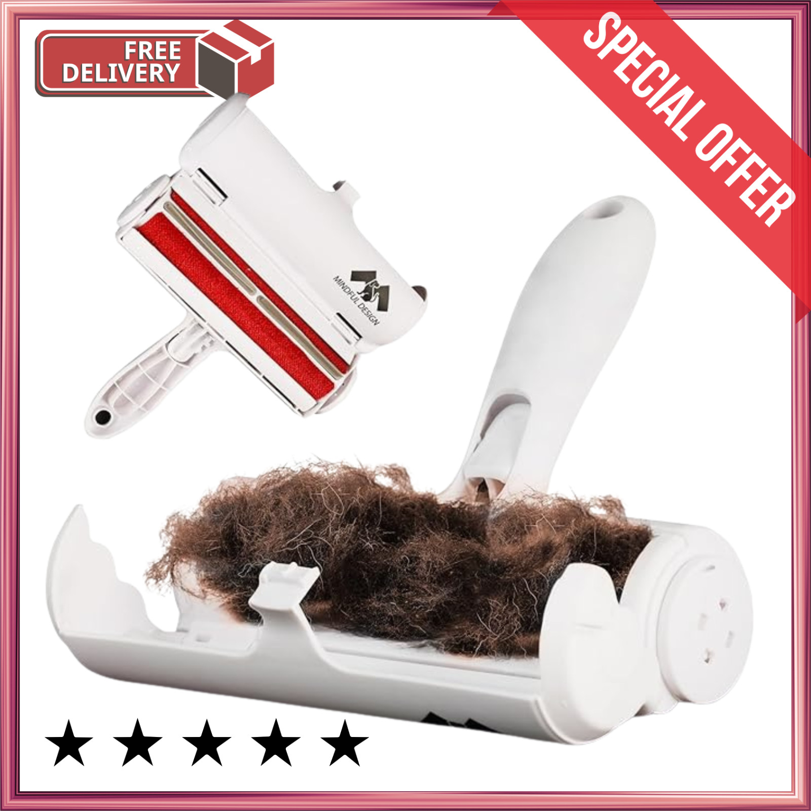 Chom Chom Roller Pet Hair Remover and Reusable Lint Roller - Chomchom Cat,Dog***
