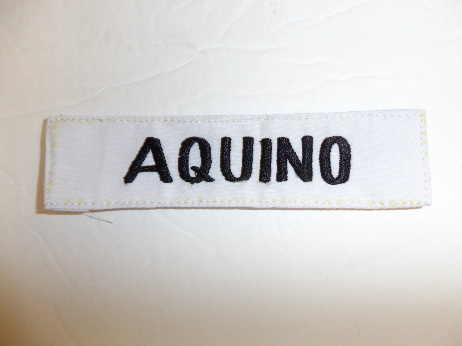 e0697 Vietnam Philippine Army Filipino Civil Action Group Aquino Name Tape R9D