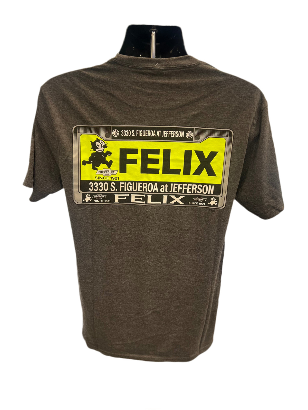 Vintage License Plate Shirt- Grey