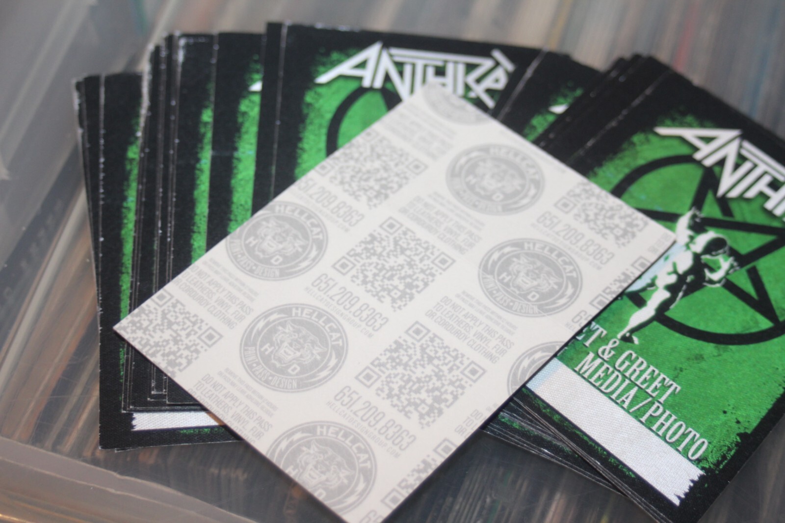 Wholesale - Anthrax - 20x unused Backstage Pass