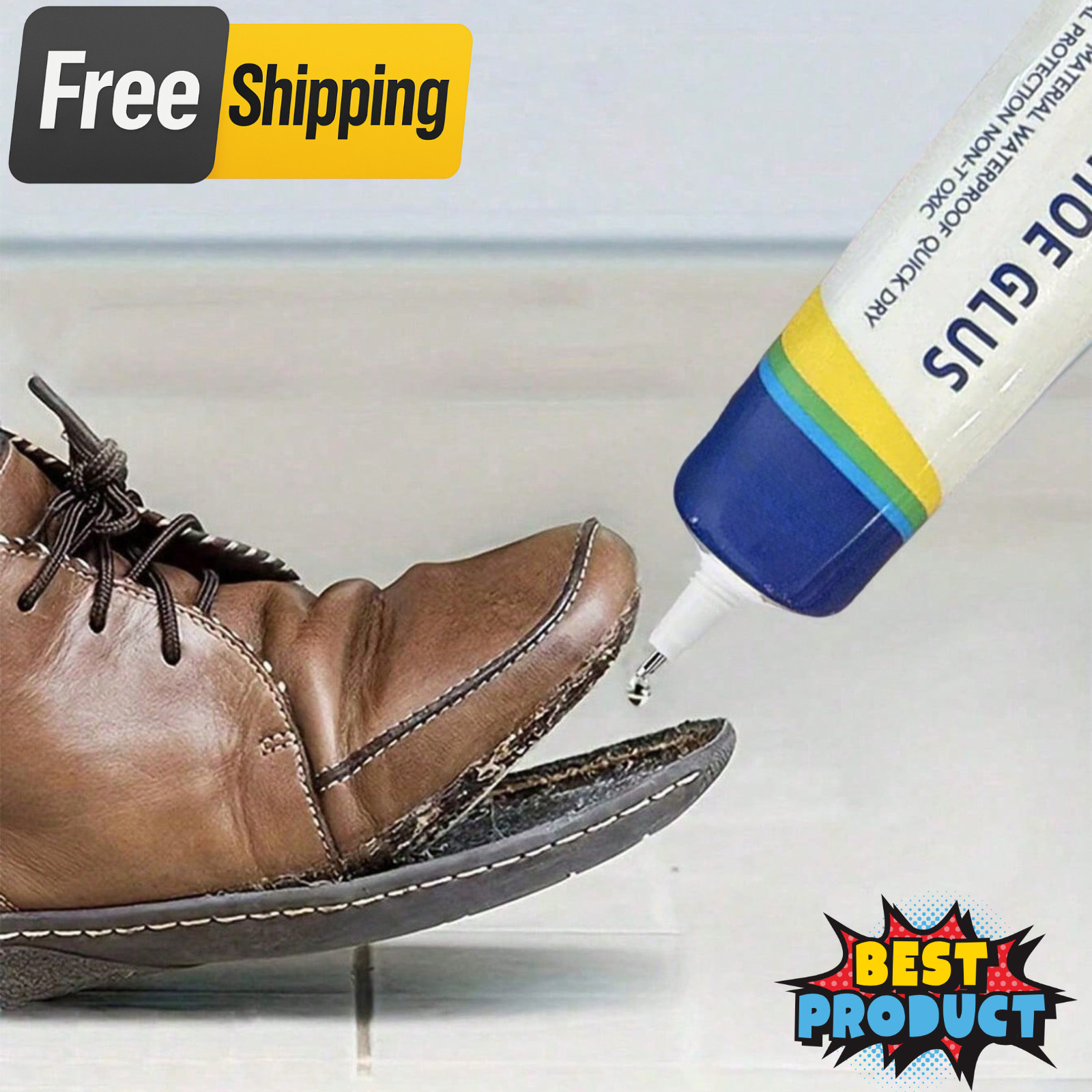 60ml Shoe Glue Sole Repair Clear Waterproof Super Strong Adhesive for Soles New