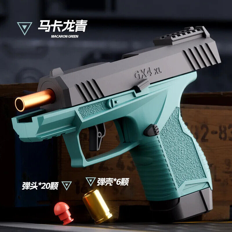 Gx4 Pocket Toy Continuous Shell Throwing Education Gun Model Soft Bullet Pistol