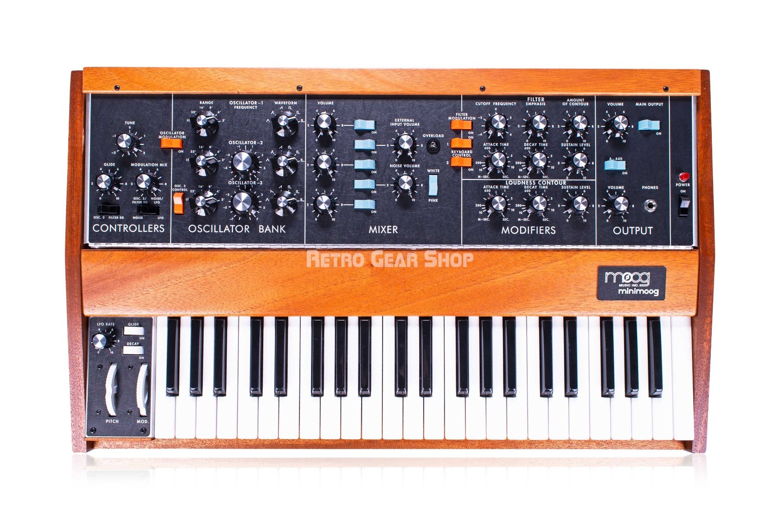 Moog Minimoog Model D Reissue Mahogany Monophonic Synth Synthesizer