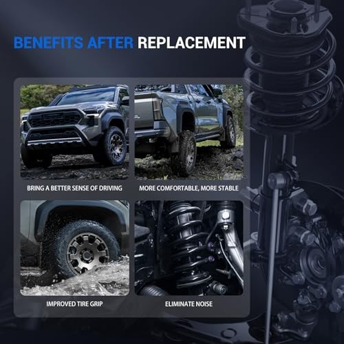 172401 Pair Rear Complete Strut & Coil Spring Assembly Compatible with 2007