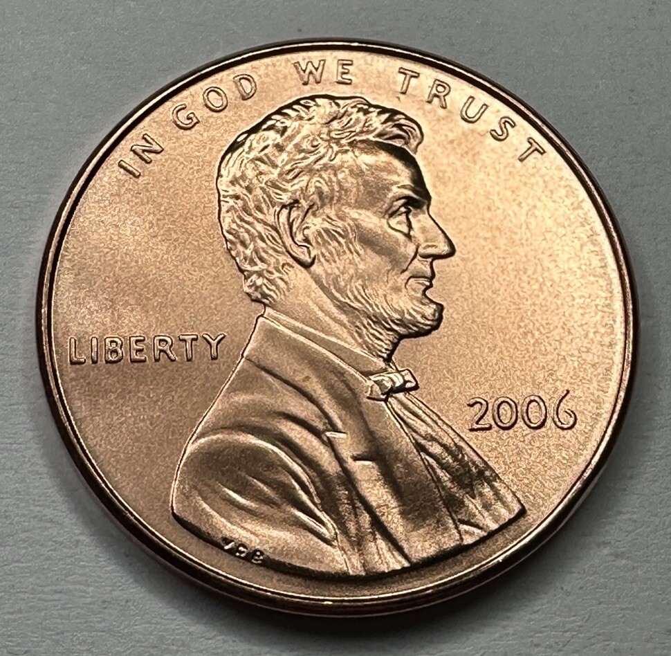 2006-P Lincoln Memorial 1cent Penny from US Mint Set with Satin Finish. UNC