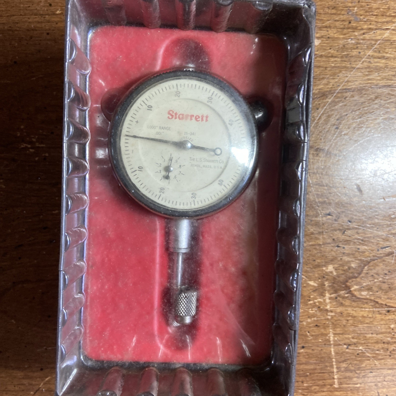 Starrett Vintage Dial Indicator Grad .001” Range 1.000”