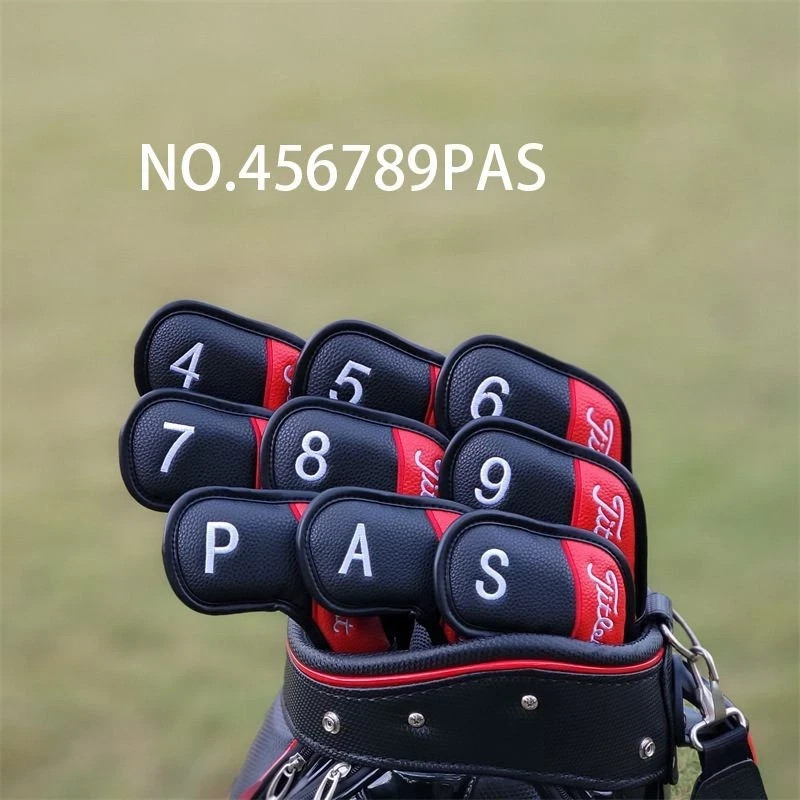 9PCS /10Pcs New Golf Iron Club Headcover 3,4,5,6,7,8,9,P,A,S Iron Cover Magnetic