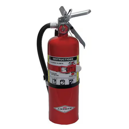Amerex B402t Fire Extinguisher,  5 Lb Capacity,  Class Abc , Ul Rating3a:40B:C