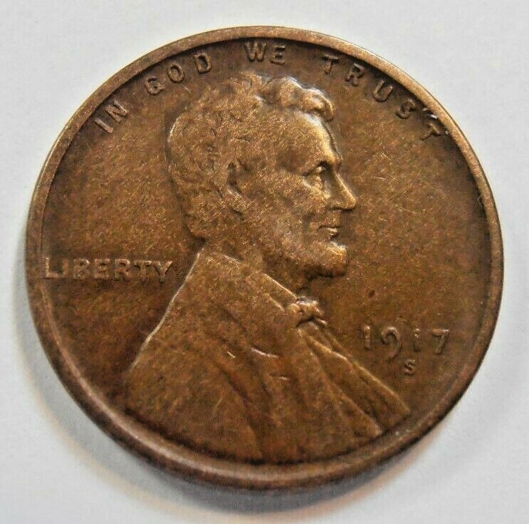 1917 S Early Lincoln Cent, VF, One coin from the group