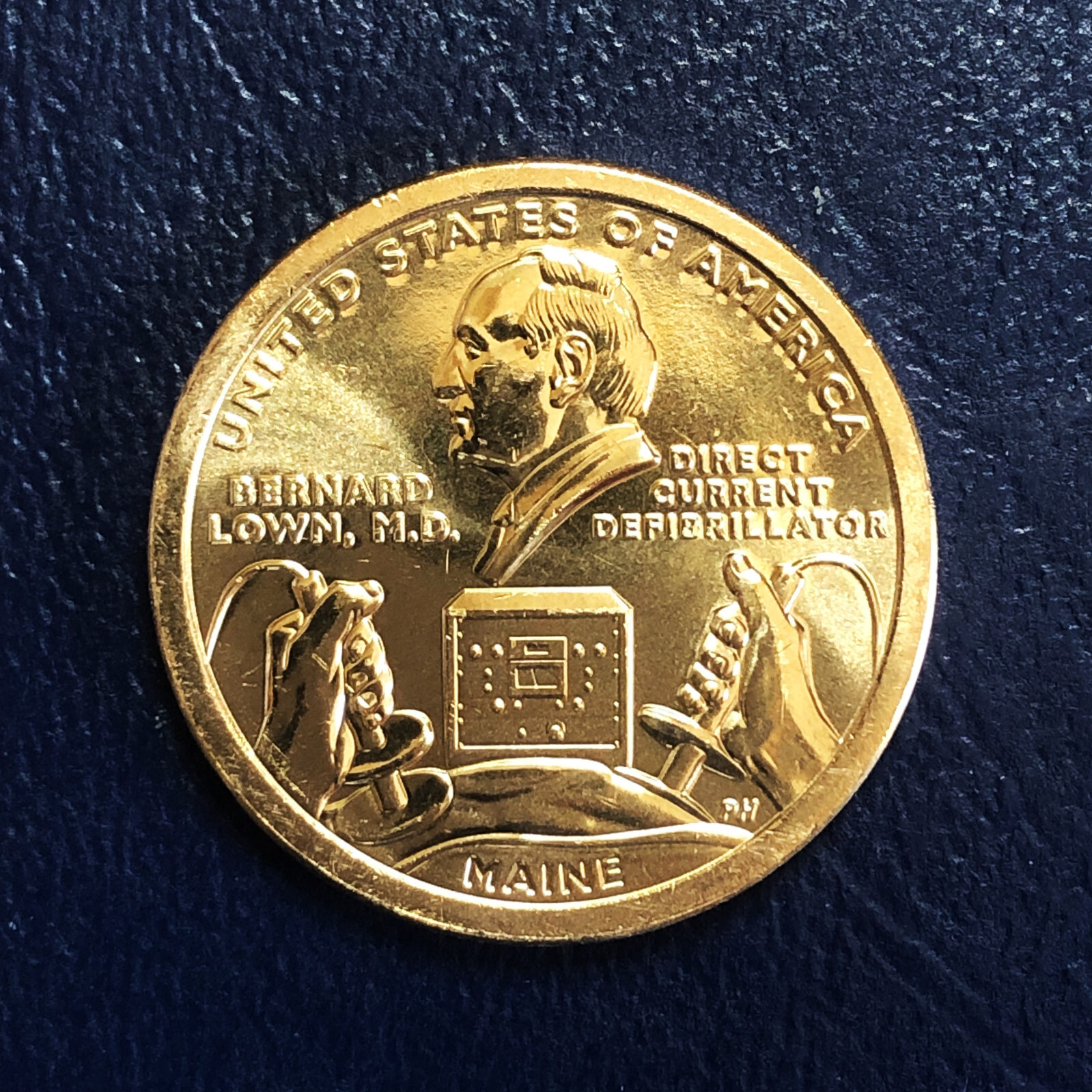2024 D BU Maine American Innovation Dollar Dr. Lown DC Defib from US Mint Roll