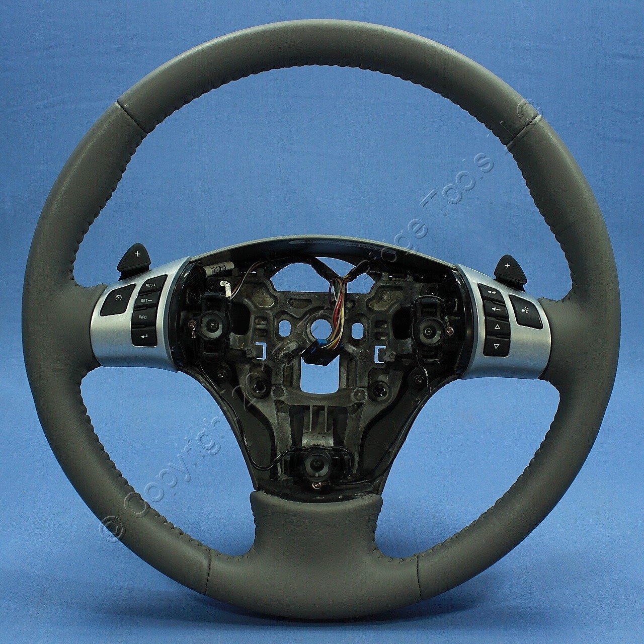 GM OEM Titanium Leather Steering Wheel w/ Tap Shift 25898304 for 08 Chevy Malibu