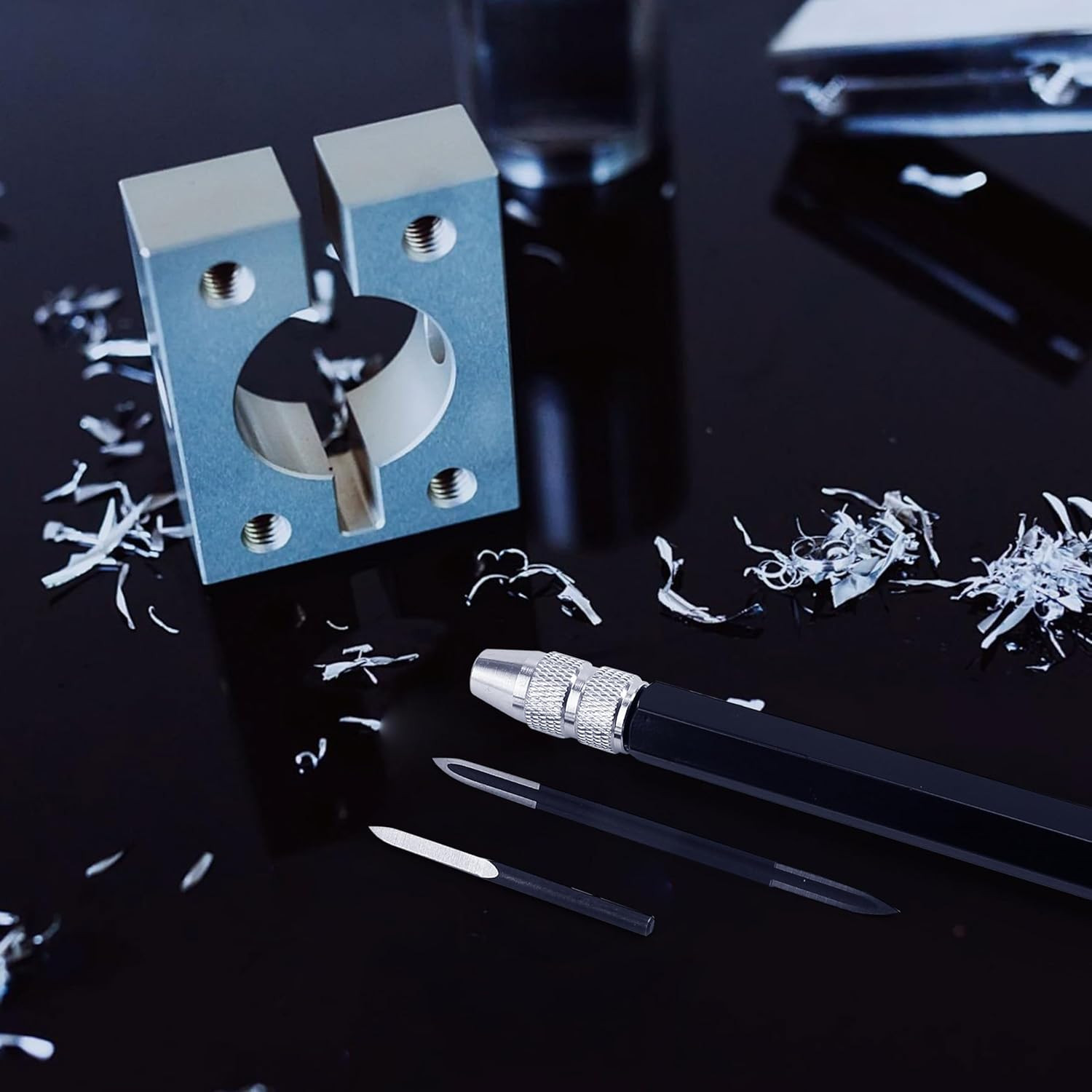 3Pcs/Set Scraper Deburring Tool Adjustable Trimming Blade Triangular Trimmer ...