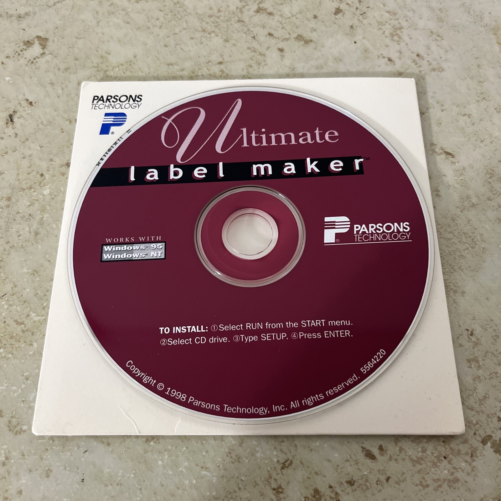 Parsons Technology Ultimate Label Maker Windows 95 And NT