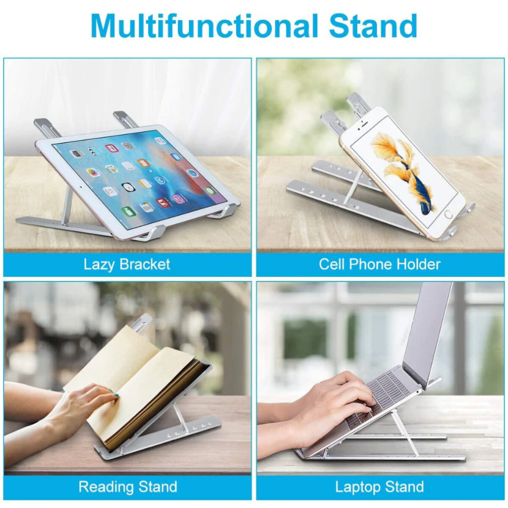 Portable Laptop Stand Aluminum Foldable Notebook Support Holder Adjustable New