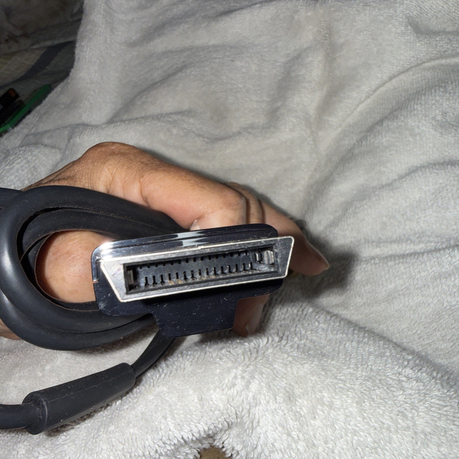 Microsoft Xbox 360 Replacement AV Cable OEM 3.5mm to RCA Composite Tested