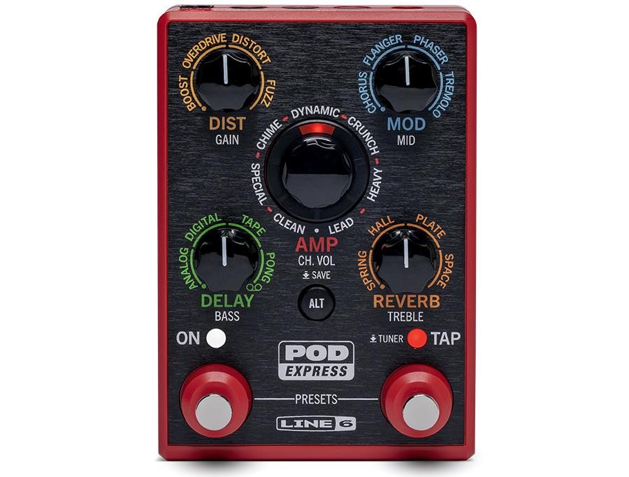 Line 6 POD Express Guitar Multi-Effects Processor Pedal with Amp Modeling