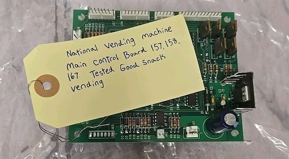 National Vending Machine Main Control Board  157 158 167 Tested